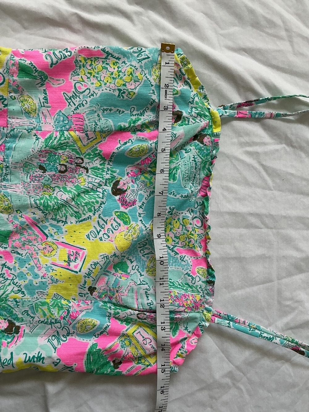Lilly Pulitzer sz 4 Jesse Ruffle Romper Pop Up in the Beginning - Picture 7 of 12